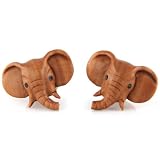 Evolatree - Elephant - Wood - Gauge Earrings - Plugs (See Size Options)