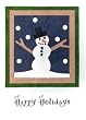 "White Christmas" Recycled Holiday Card (RF14) Set of 5 - Rwanda