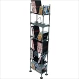 Media Shelving Atlantic Translucence 6 Tier Media Rack in Titanium