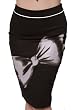 Lucky 13 Its All His Black Stretch Pencil Skirt Pin Up Girl Evening Skirt Small - XXL