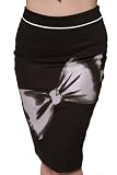 Lucky 13 Its All His Black Stretch Pencil Skirt Pin Up Girl Evening Skirt