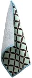 Toddy Gear Shaken, Not Stirred 5 x 7 Inch Premium Microfiber Smart Cloth, for iPad and Touch Screen Cleaning - Retail Packaging - Blue/Brown, 15X7B1306