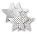 Nippies Silver Sequin Metallic Star Waterproof Self Adhesive Nipple Cover Pasties