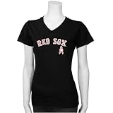 Boston Red Sox Black/Pink Breast Cancer Research Logo T-shirt