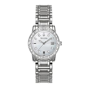 Bulova Women's Diamond Accented Calendar Watch #96R105