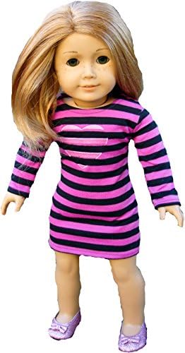 Purple 18 Inch Doll Dress