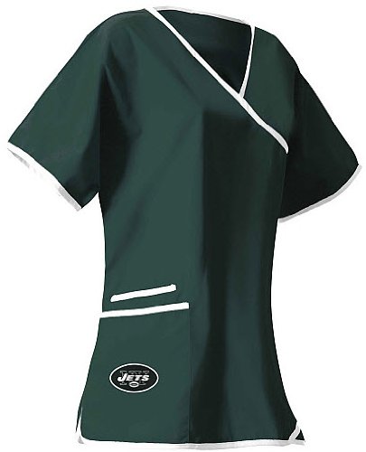 New York Jets womens scrub Top at Amazon.com