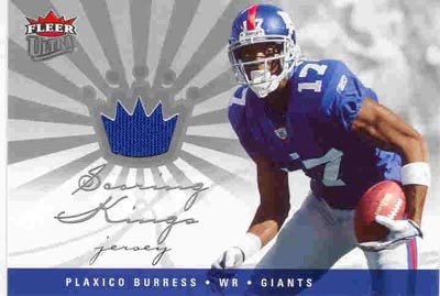 2006 Fleer Ultra Authentic Plaxico Burress Game-Worn Jersey