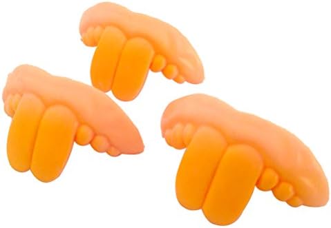 JUTENG Halloween, Tricky, Funny, Fake Front Teeth Sets, April Fool's Day,Bar,Whole People Toys,#2,3 Pcs