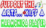 Buy Support the Arts Kiss A Harmonica Player 11 oz. White Mug