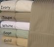 1000 Thread Count Sateen Stripe Egyptian Cotton Pillow Case. Black (King Size) Set of 2