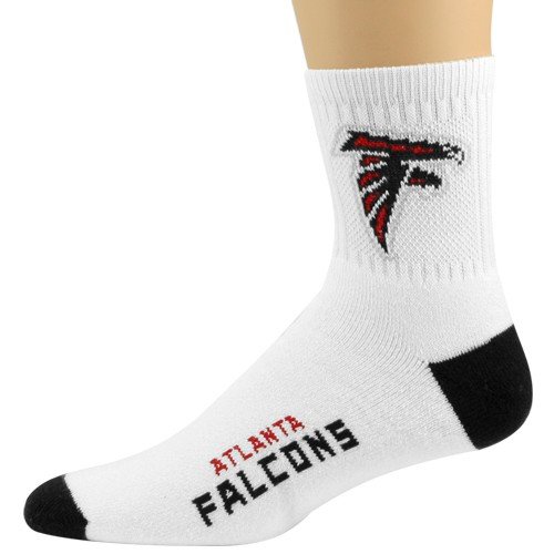 Atlanta Falcons NFL Football Sports Team Logo Men's Quarter Crew Socks Size 8-13