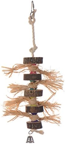 Hecoribe Natural Log Living Climbing Frame Toys for Budgies, Canaries