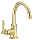 Fusion SFCOLKVPPVD0000 PVD Brass Colonial Crest Low Lead Compliant Single Handle Mid-Size Kitchen F