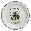 Nikko Ceramics Christmas Giftware Cookies for Santa Serving Plate