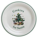 Nikko Ceramics Christmas Giftware Cookies for Santa Serving Plate