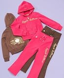Apple Bottoms - Apple Bottoms Little Girl Embroidered French Terry Hoodie