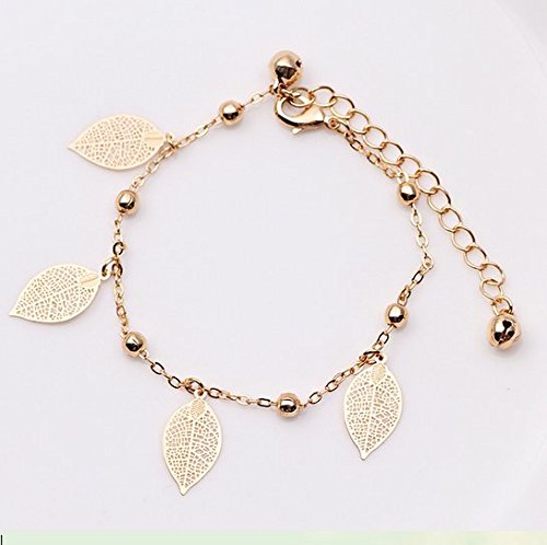 bestwishes2u Women's Foot Chain Jewelry Beach Barefoot Sandal Ankle Bracelet Gold