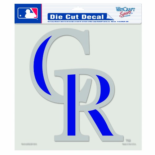 MLB Colorado Rockies 8-by-8 Inch Diecut Colored Decal