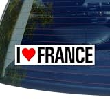 I Love Heart FRANCE - Window Bumper Sticker