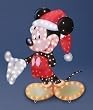 48" Mickey Mouse With Santa Hat Lighted Christmas Yard Art 150 Lights