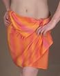 Orange Tie Dye - 20" X 66" Half Sarong