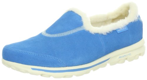 Skechers Women's Go Walk Toasty Slip-On Fashion Sneaker,Blue,9.5 M US