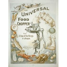 Universal Food Chopper - Midi Metal Wall Sign Retro Art 20cms x 30cms