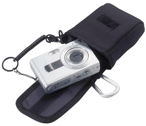 Cover image : ELECOM スナップ式ベルトループ付デジタルカメラケース(参考収納寸法60*30*95)ブラック DGB-022BK