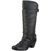 Buffalo Girl 102156 236084 WH 2928 BLACK585, Damen Stiefel