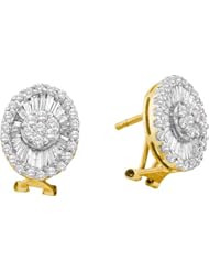 1.60CTW DIAMOND FLOWER EARRING