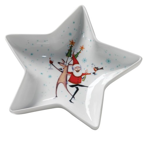 Royal Worcester Clare Mackie 8-Inch Star-Shaped Bowl