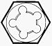 VERMONT AMERICAN #20740 1 OD 7/8-14 Hex Die