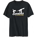 T-Shirt Mens Black " Capoeira DANCING THE FIGHT " Sports