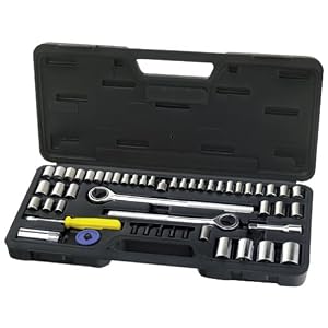 Tool House 770002 52-Piece Metric and Fractional Bit Tip and Socket Wrench Set by Alltrade
