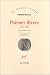 Book Poèmes divers, 1876-1891