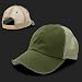 Olive Green Vintage Washed Adjustable Mesh Trucker Baseball Cap Hat