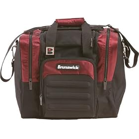 Brunswick Flash Single Tote Black/Burgundy