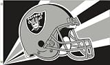 Oakland Raiders Helmet 3x5 Flag