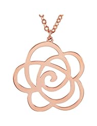 14K Rose Gold Flower Design Necklace -- LIFETIME WARRANTY