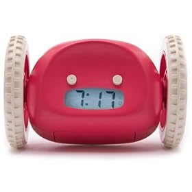 Click here to buy Clocky Alarm Clock Runs Away to Get You Up, Red by Nanda Home Inc..