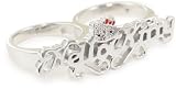 Hello Kitty Nameplate White Sapphire and Diamond Sterling