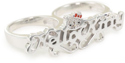 Hello Kitty “Nameplate” Doubleknuckle Ring, Size 7