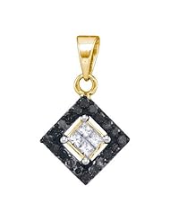 0.30CTW BLACK DIAMOND MICRO-PAVE PENDANT