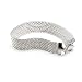 Sterling Silver 12mm Italian Mesh Bracelet, 7.5 Sterling Silver 12mm Italian Mesh Bracelet, 7.5