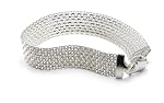Sterling Silver 12mm Italian Mesh Bracelet, 7.5"