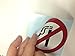 Highway Traffic Supply 4 Pack of NO Smoking 4'' Dia Sign Decal Sticker Window Door Wall Stop Smoke Logo