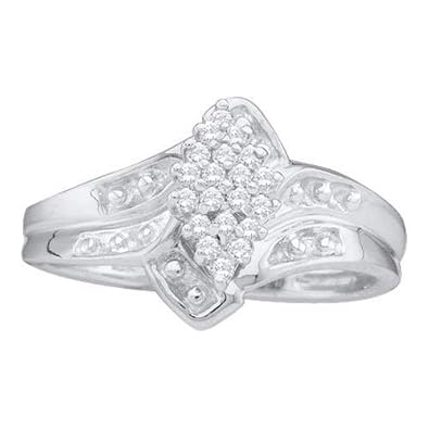 Cheap Girls Jewelry 0.15CTW DIAMOND CLUSTER RING For Sale Cheap Girls Jewelry 0.15CTW DIAMOND CLUSTER RING For Sale
