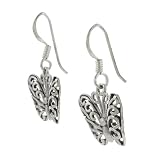 Sterling Silver Vintage Butterfly Earrings