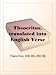 Theocritus, translated into English Verse